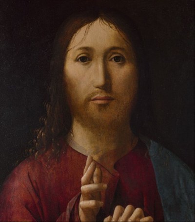 Christ blessing (detail)